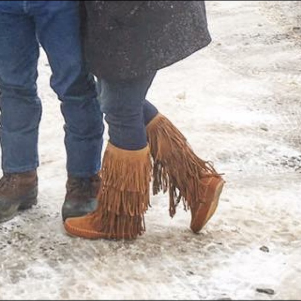 Moccasin Calf Length Boots